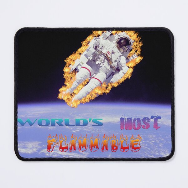 Item preview, World's Most Flammable Astronaut designed and sold by CrozDogs.
