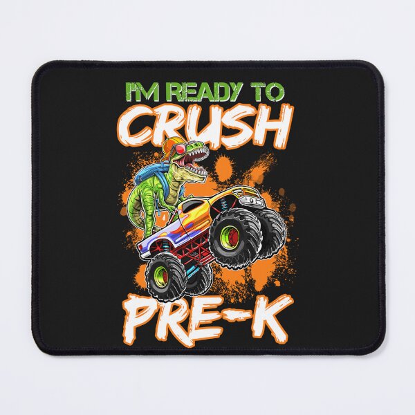 Item preview, Crush Pre-k Dinosaur Monster Truck Back to School Boys Kids designed and sold by Makebashington.