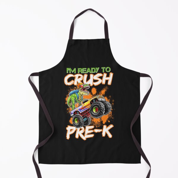 Item preview, Crush Pre-k Dinosaur Monster Truck Back to School Boys Kids designed and sold by Makebashington.