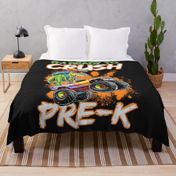 Item preview, Crush Pre-k Dinosaur Monster Truck Back to School Boys Kids designed and sold by Makebashington.