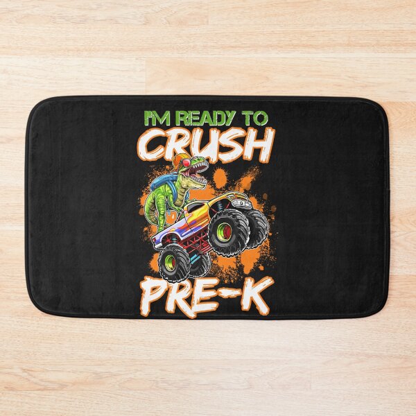 Item preview, Crush Pre-k Dinosaur Monster Truck Back to School Boys Kids designed and sold by Makebashington.