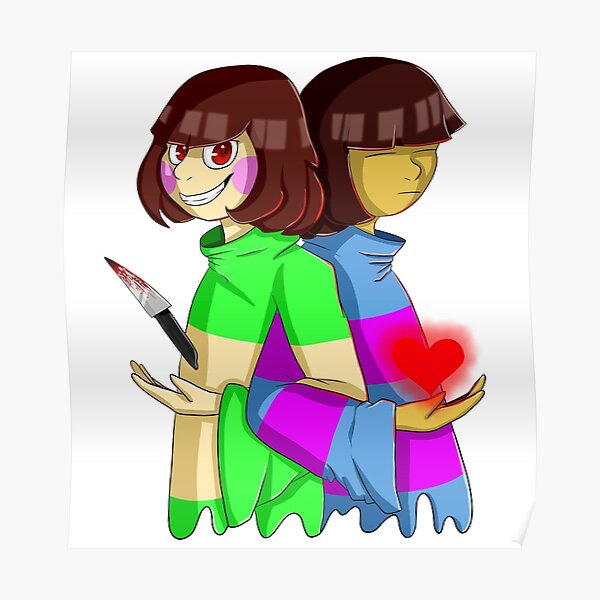 Undertale Genocide Pacifist Posters Redbubble