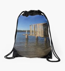 Boat House, Maroochydore Qld Drawstring Bag