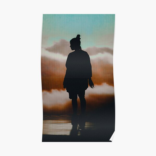 Black Awesome Silhouette Billie Poster