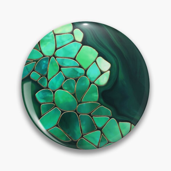 Item preview, Voronoi cells abstract -  green palette designed and sold by k9printart.