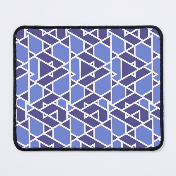 Item preview, Patrones geométricos azul índigo | triangulos designed and sold by deepgoa.