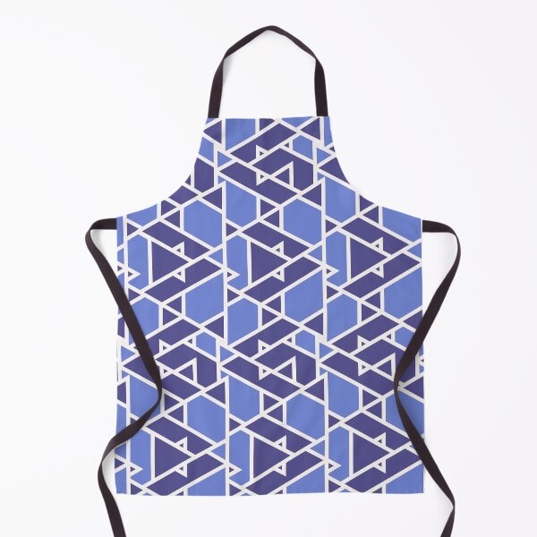 Item preview, Blue Indigo Geometric Patterns | Triangles  designed and sold by deepgoa.