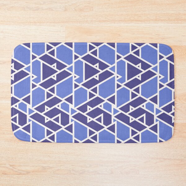 Item preview, Blue Indigo Geometric Patterns | Triangles  designed and sold by deepgoa.