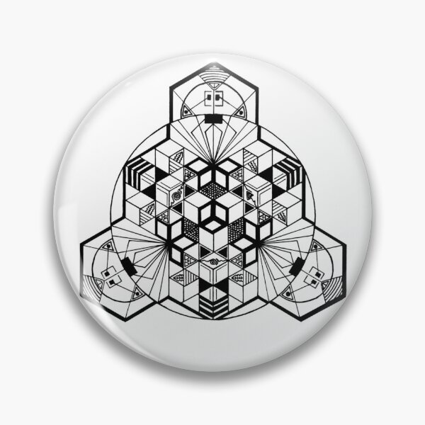 Item preview, Cube Mandala 180° Resized designed and sold by createVisions.