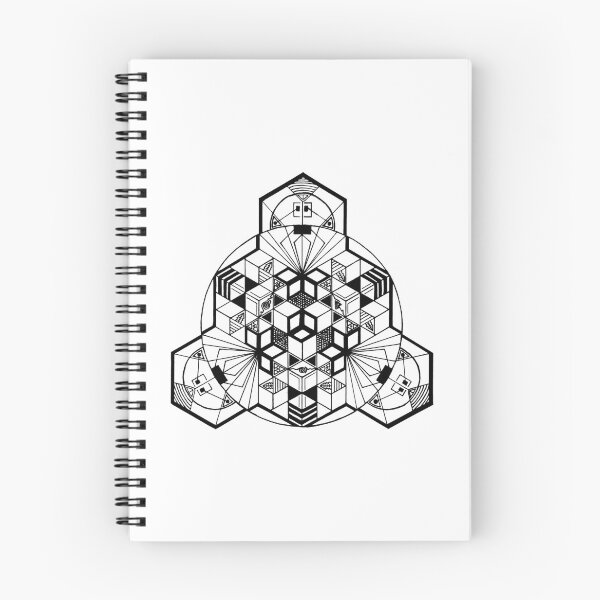 Item preview, Cube Mandala 180° Resized designed and sold by createVisions.