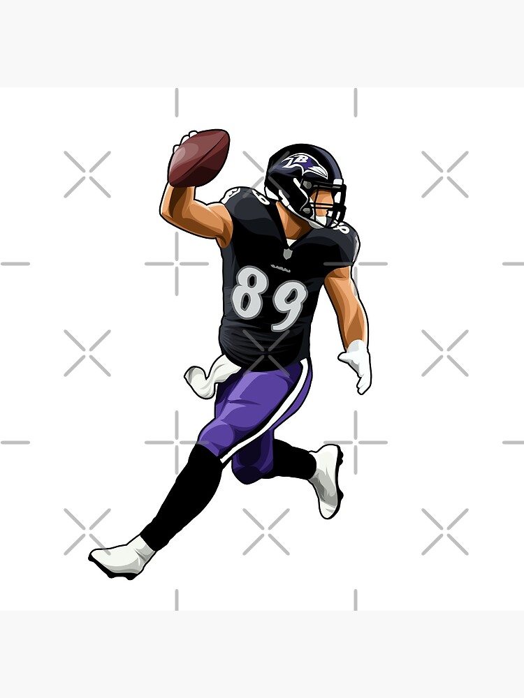 Mark Andrews football Paper Poster Ravens 4 - Mark Andrews - Pin