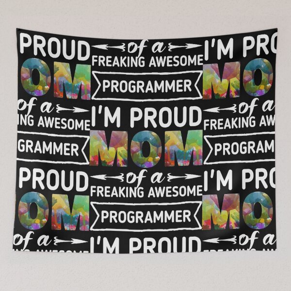 Item preview, Proud Mom Of A Freaking Awesome Programmer  designed and sold by Style2Vie.
