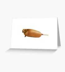 Corn Dog Greeting Card