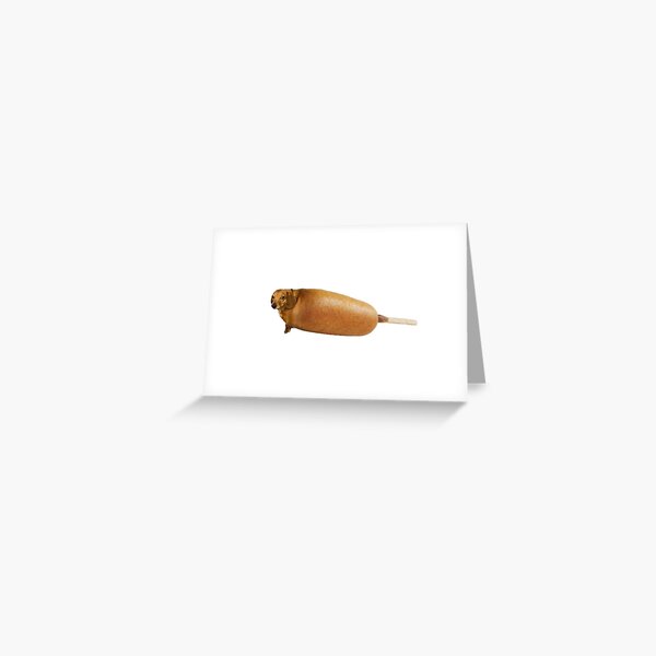 Corn Dog Greeting Card