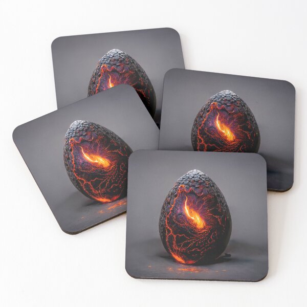 Item preview, Glowing Dragon Egg with Broken Surface designed and sold by WhimsyCanvasPrints.