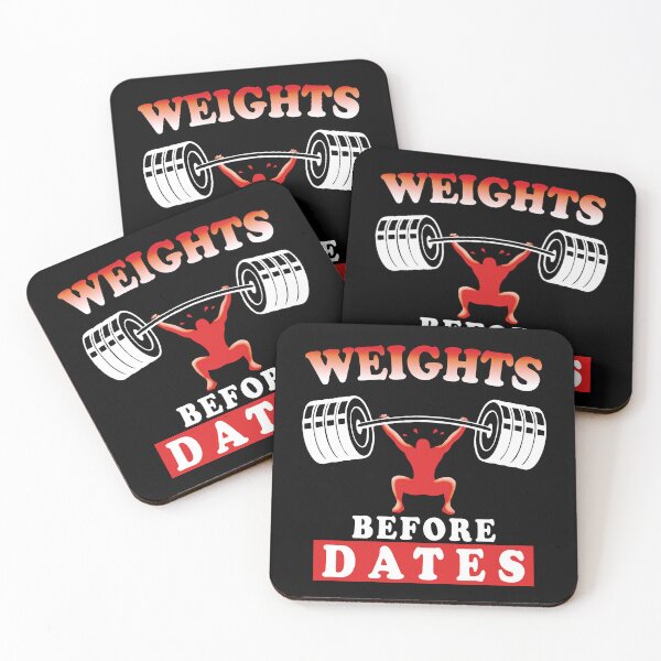 Item preview, Weights Before Dates | Motivational Bodybuilding Training Quote designed and sold by TMBTM.