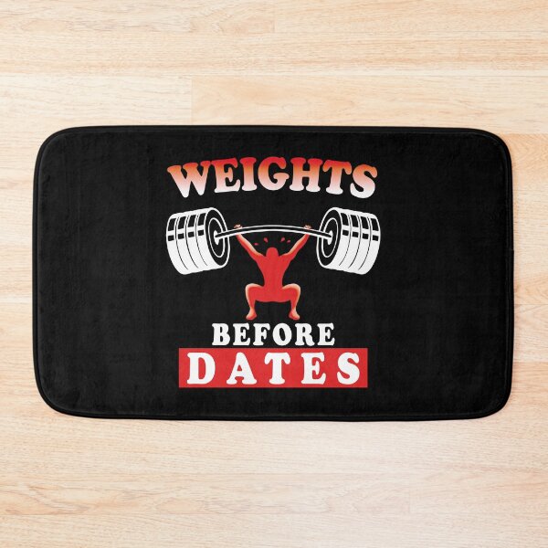 Item preview, Weights Before Dates | Motivational Bodybuilding Training Quote designed and sold by TMBTM.