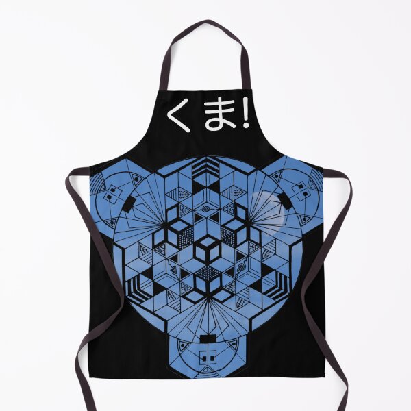 Item preview, Kuma Blue Moon Hiragana Cube Mandala Resized designed and sold by createVisions.