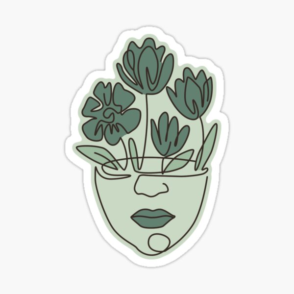 Item preview, Sage green aesthetic line art   designed and sold by ZainabFas5.