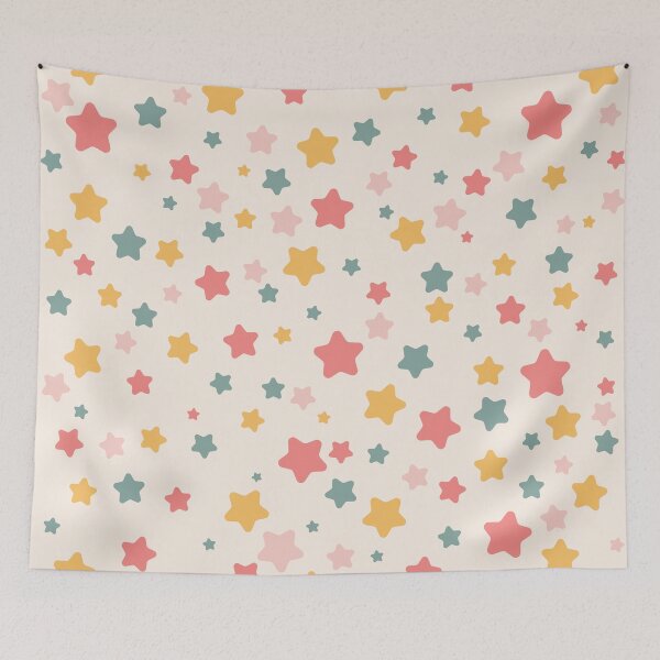 Item preview, Colorful Little Stars Seamless Pattern designed and sold by JenTrinhArt.