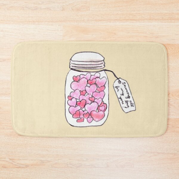 Item preview, glass jar filled with hearts designed and sold by si3iy.