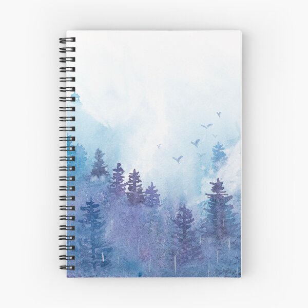 Item preview, Misty Forest Watercolour Painting designed and sold by Nicky Rollings.