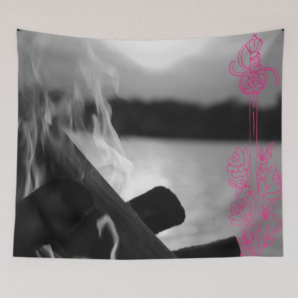 Item preview, Fire, sword and roses. designed and sold by gomezabstract.