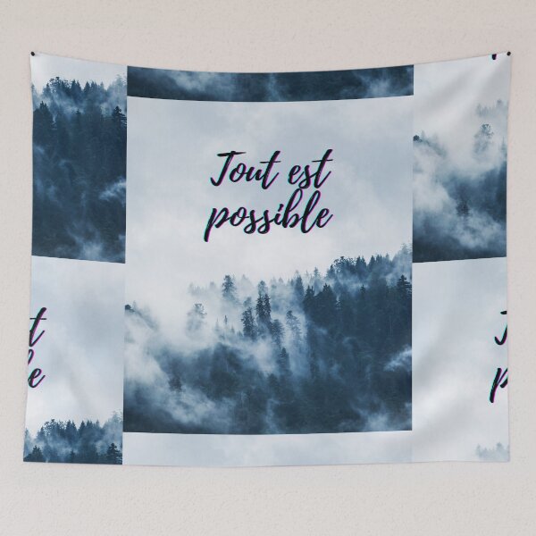 Item preview, Anything is possible - popular french quotes theme gifts  designed and sold by RebelliousRosee.