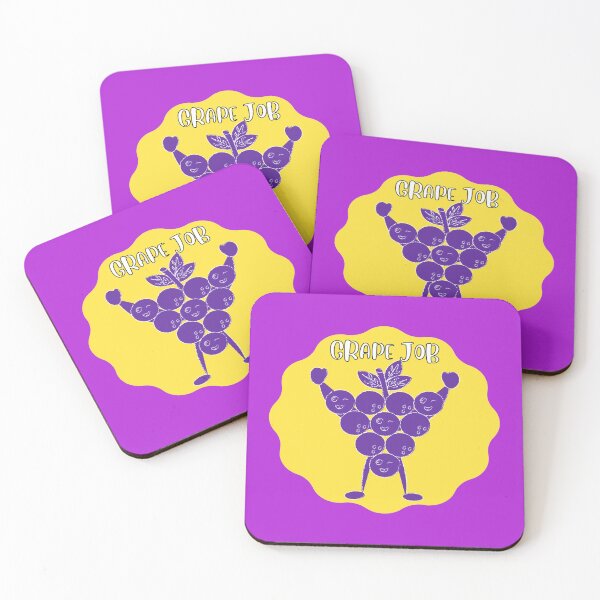 Item preview, Grape Great Job Funny Cute Food Teacher Reward designed and sold by mayamay0.