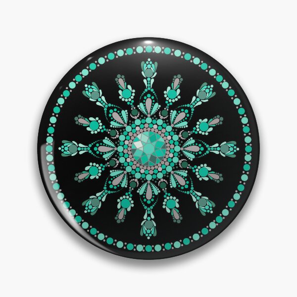 Item preview, Aquamarine Dot Mandala designed and sold by DavidB2408.