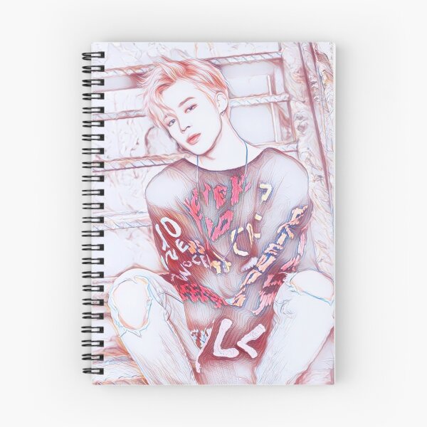 Item preview, BTS JIMIN Pink Notebook designed and sold by itsangxline.