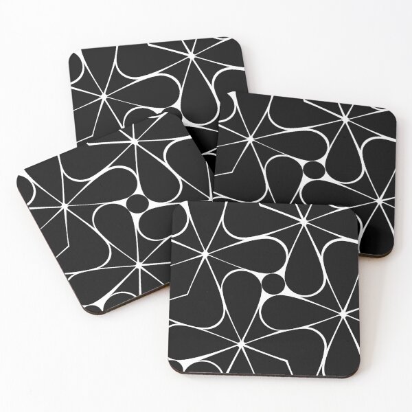Item preview, Black and white flowers pattern designed and sold by STG-Designs.