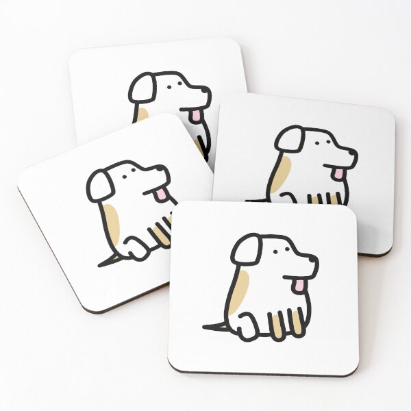 Item preview, Cute Dog Doodle | Kawaii Dog Doodle | Cute White and Beige Dog designed and sold by RiciPaneto.