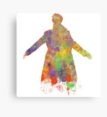 Sherlock Holmes Watercolour Splash Canvas Print