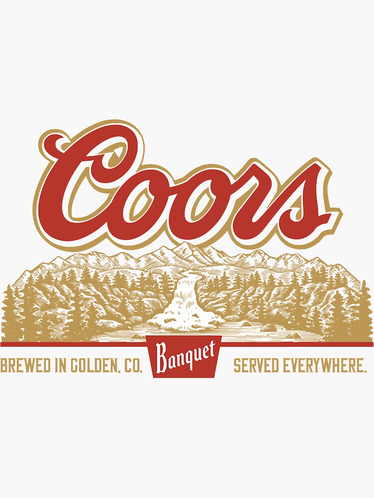 "Coors Banquet Rodeo Logo Distressed" Sticker for Sale by sarffixwan