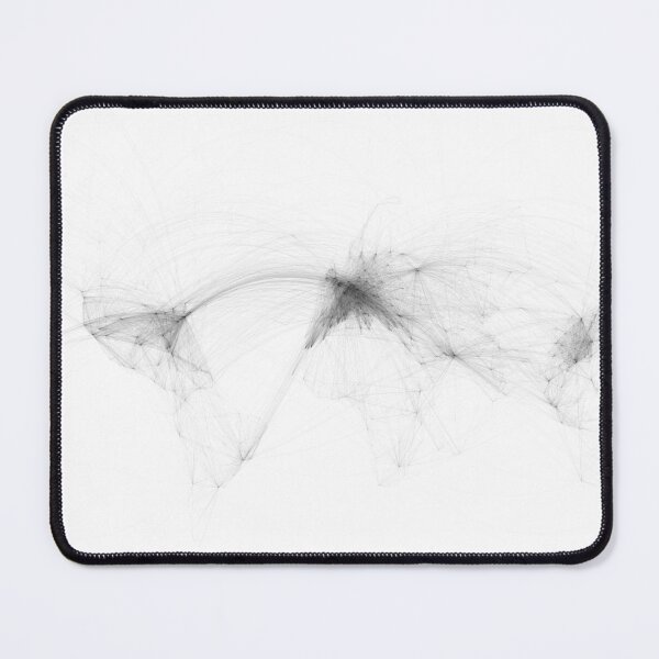 Item preview, Global Airline Routes (Shortest Path / Geodetic) - Mercator designed and sold by Henrik Gulliksen Schüller.