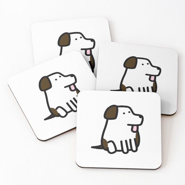 Item preview, Cute Dog Doodle | Kawaii Dog Doodle | Cute Brown and White Dog designed and sold by RiciPaneto.