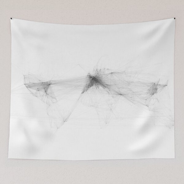 Item preview, Global Airline Routes (Straight Line) - Mercator designed and sold by Henrik Gulliksen Schüller.