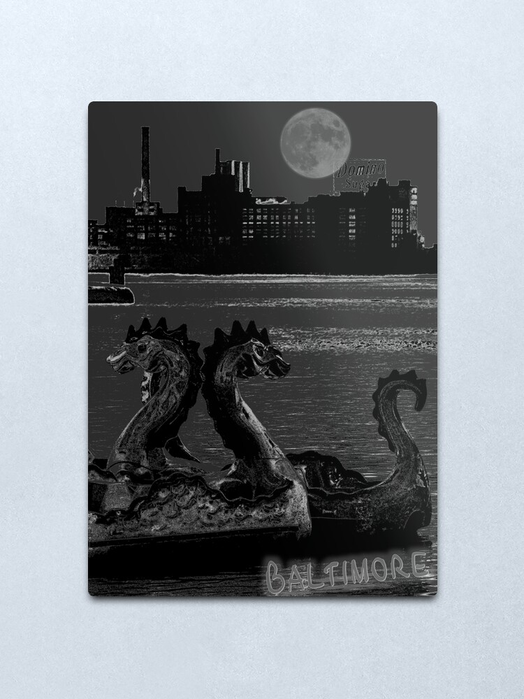 Alternate view of Baltimore Inner Harbor Metal Print