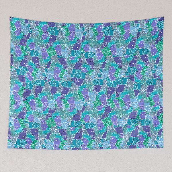 Item preview, Camo Pug Freeze Blue designed and sold by Sergio San.