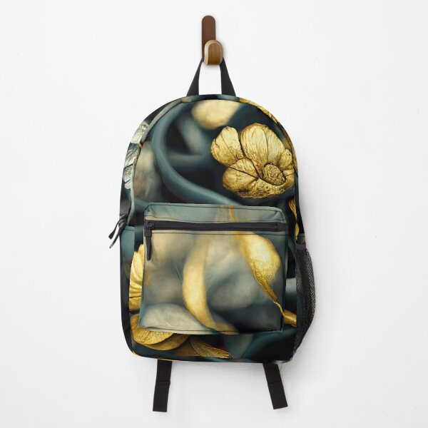 Item preview, Blue and Gold Flourishes with Shallow Depth of Focus designed and sold by WhimsyCanvasPrints.