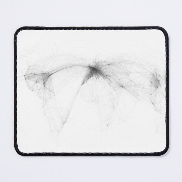 Item preview, Global Airline Routes (Shortest Path / Geodetic) - Winkel Tripel designed and sold by Henrik Gulliksen Schüller.