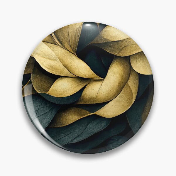 Item preview, Blue and Gold Flourishes with Shallow Depth of Focus designed and sold by WhimsyCanvasPrints.