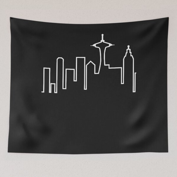 Artikelvorschau, Skyline von Seattle (frasier) entworfen und verkauft von MoniqueLacey23.