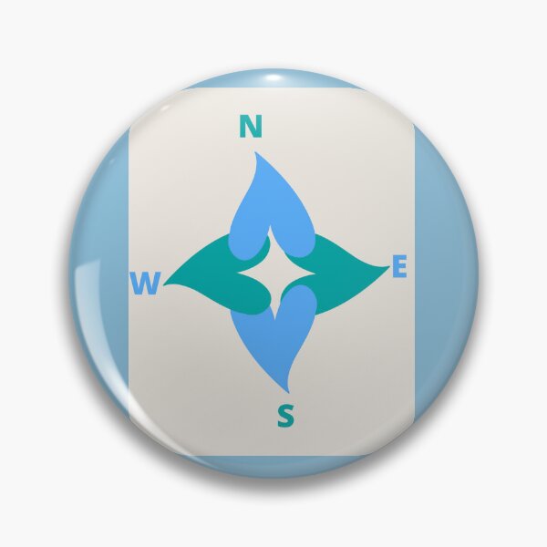 Item preview, Blue compass,  designed and sold by NewPages.