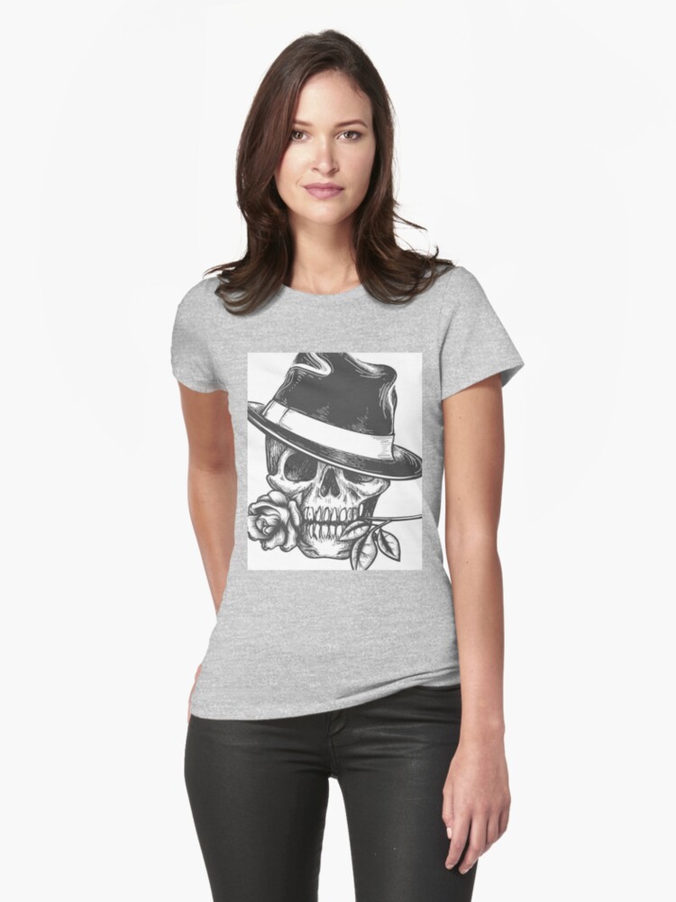 T te de mort Fitted T Shirt