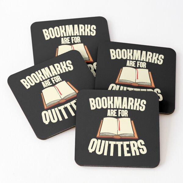 Item preview, Funny Bookmarks Are For Quitters Reading Librarian Men Women designed and sold by loat904.