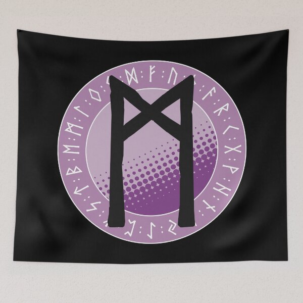 Item preview, Mannaz (Mankind) - Viking Runes and Runic Symbols designed and sold by iscaStudioArt.