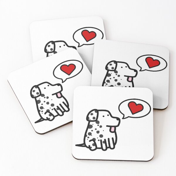 Item preview, Cute Dog Doodle | Cute Dalmatian Dog | Kawaii Dog Doodle | Cute Dog Doodle Heart designed and sold by RiciPaneto.