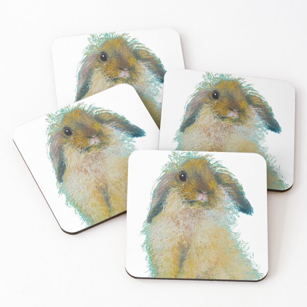 Item preview, Bunny Rabbit painting on white background designed and sold by MatsonArtDesign.